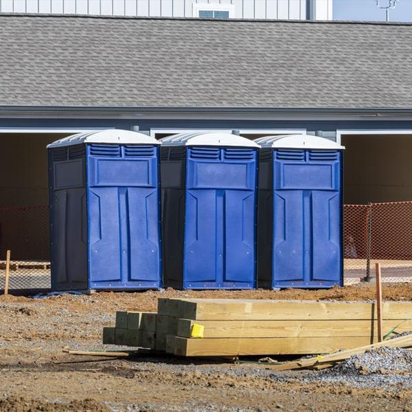 Heavy-duty construction site porta potty in Greenwood, South Carolina